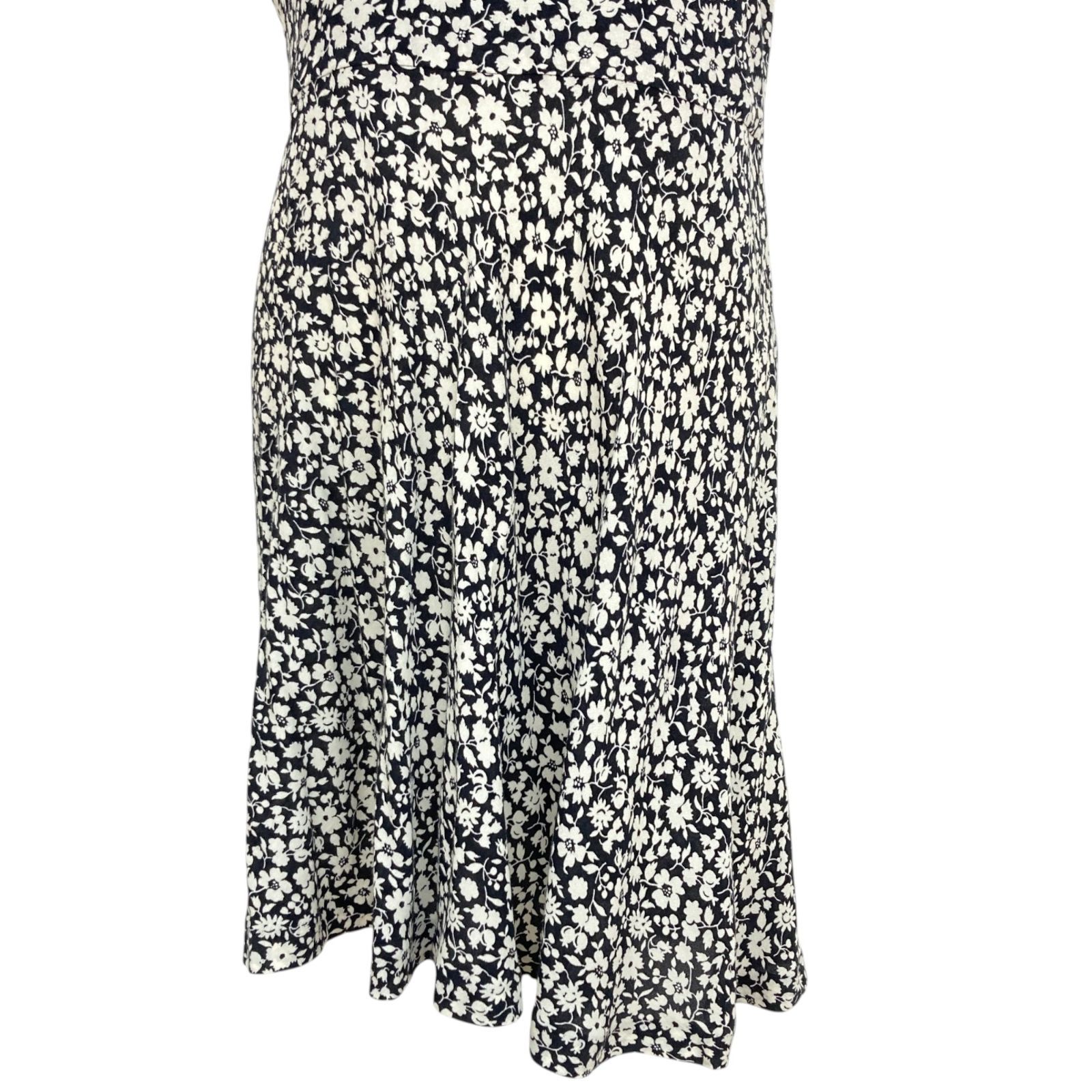 新品続々入荷中！ POLO RALPH LAUREN 黒×白 花柄 ひざ丈 その他 L