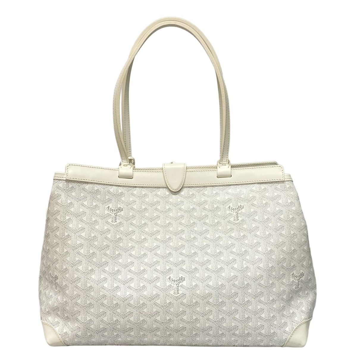 GOYARD ゴヤール トートバッグ ベルシャス ビヨードPM BELBIAPMLTY50CL50P 白×グレー×ライトグレー