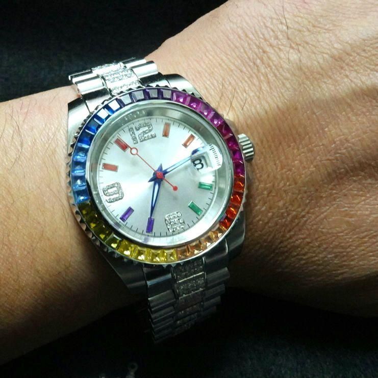 レインボー ダイバーケース フルカスタム 自動巻き ブリンブリン レインボー ダイバーケース フルカスタム 自動巻き ブリンブリン | RAIN