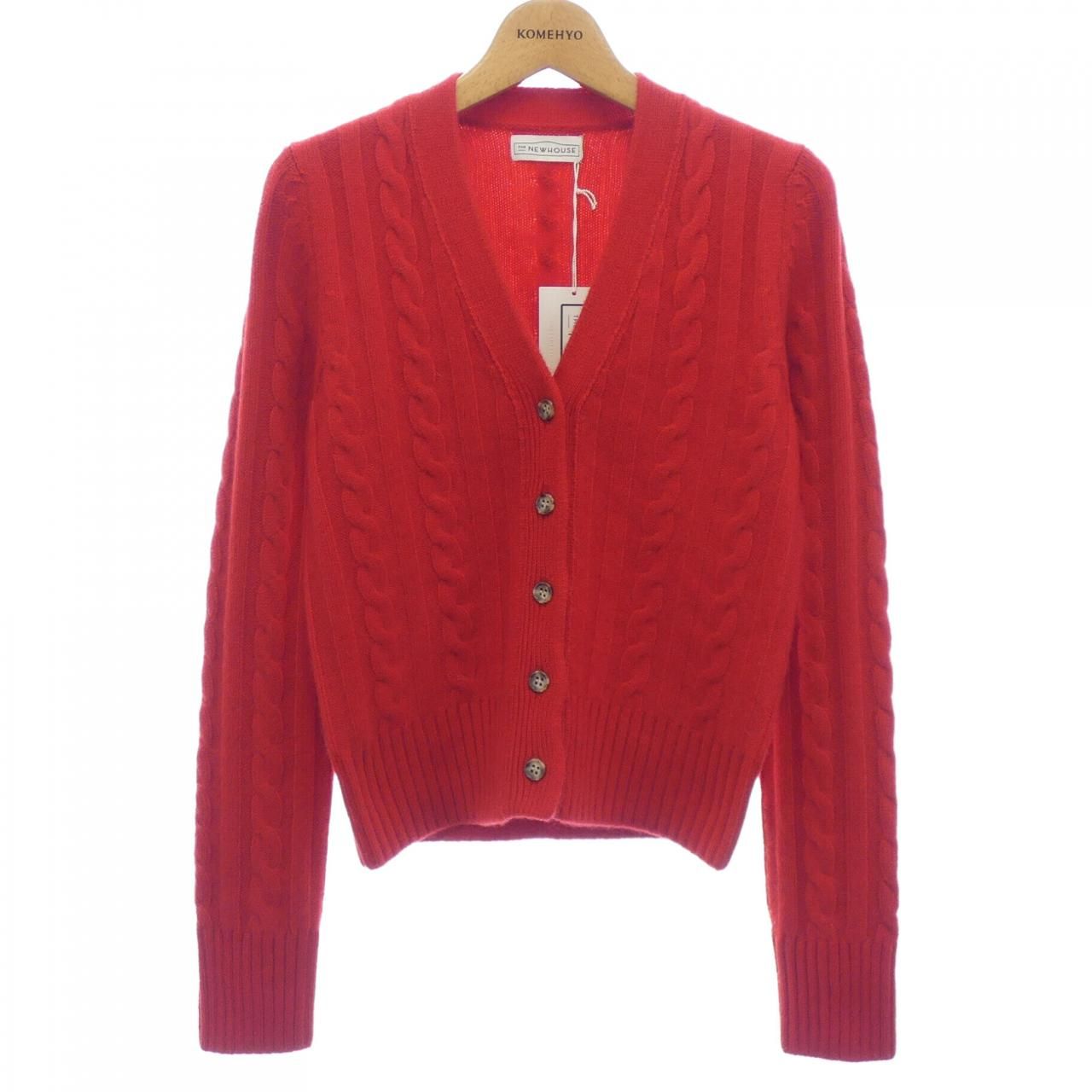 THE NEWHOUSE ザ•ニューハウス ハッピー リブカーディガン THE NEWHOUSE ザ•ニューハウス ハッピー リブカーディガン