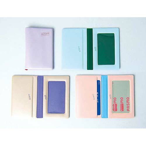 まとめ エルコミューン パスケース PRIVATE Blue PRV-402 ×10セット