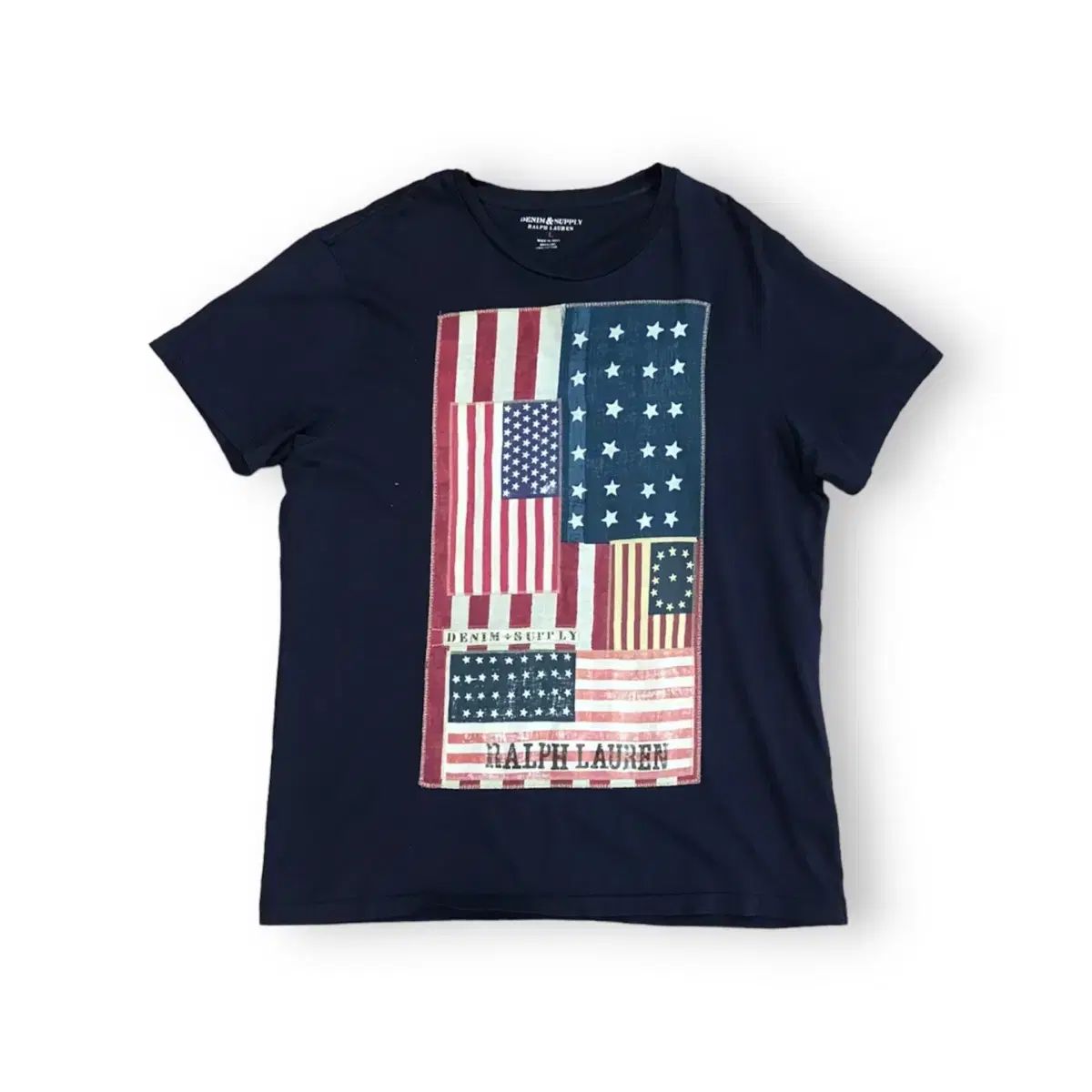 【雷市場（ポンジャン）商品韓国直送】デニムアンドサプライ 星条旗 半袖Tシャツ