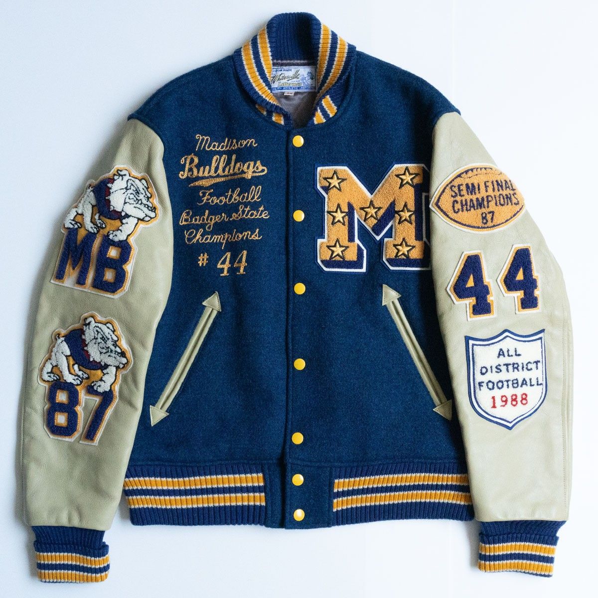 Whitesville Letterman スタジャン 38サイズ Whitesville Letterman スタジャン 38サイズ Whitesville Letterman