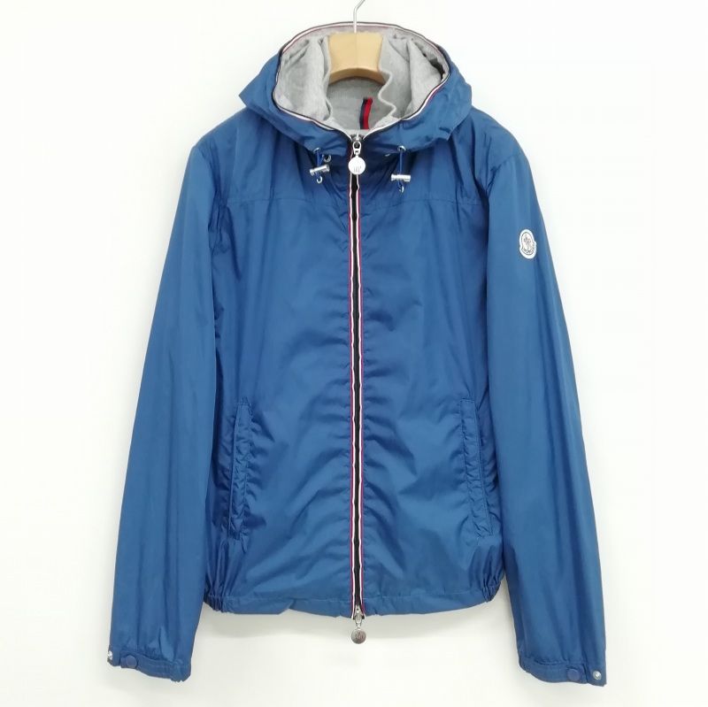 モンクレール MONCLER URVILLE ナイロン ジャケット パーカー パッカブル 美品 0 ネイビー