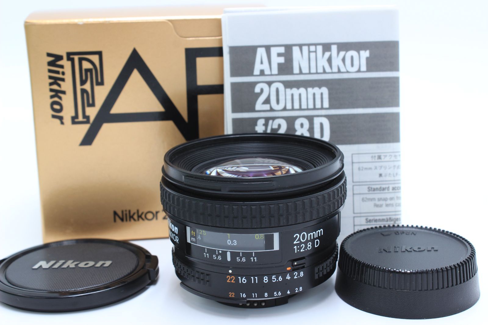 Nikon 単焦点レンズ Ai AF Nikkor 20mm f/2.8D フルサイズ対応