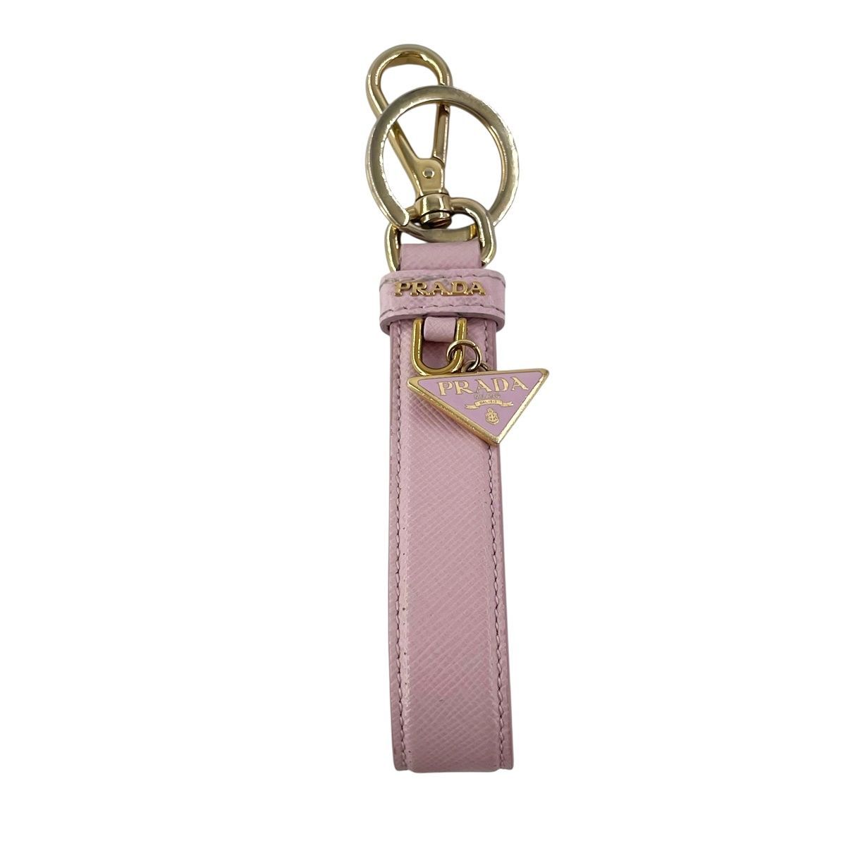 PRADA プラダ チャーム サフィアーノレザー キーリング 1PP142_053_F0E18 レディース 小物 アクセサリー ピンク 25005648 UY
