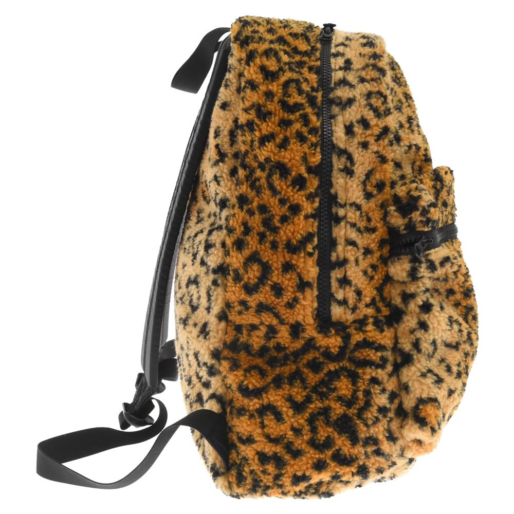 SUPREME (シュプリーム) 17AW Leopard Fleece Backpack レオパードフリースバックパック ベージュ - メルカリ