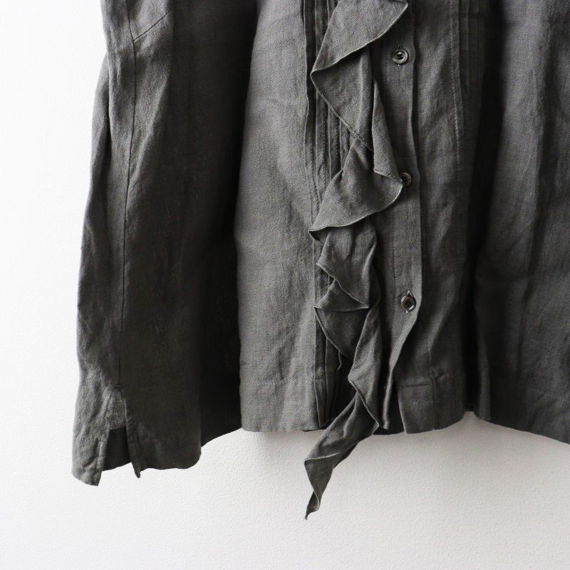 2024SS リゼッタ LISETTE ステラ リネンフリルノースリーブブラウス 38  