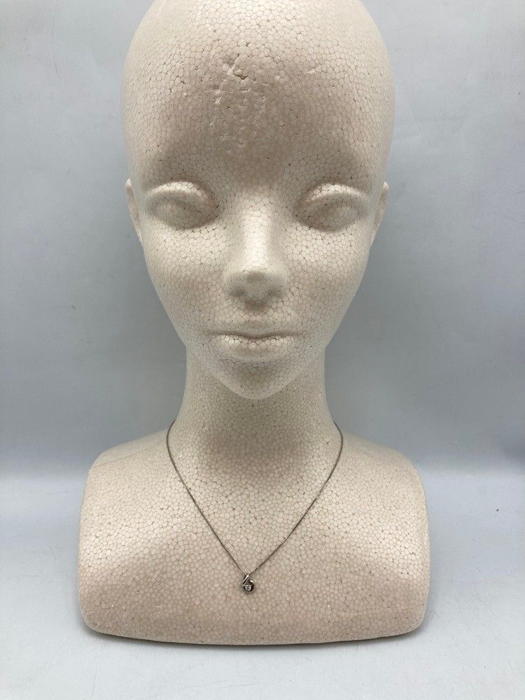 Pt900/Pt850 ダイヤ0.10ct プラチナネックレス 1粒ダイヤ ベネチアン  