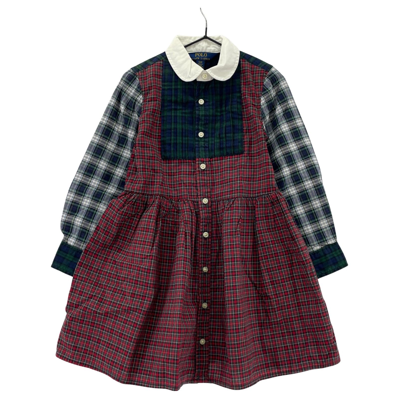 POLO RALPH LAUREN ポロ・ラルフローレン チェック柄 シャツワンピース