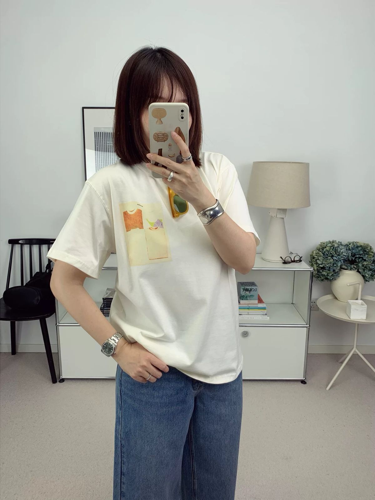 半袖Tシャツ ゆったりカジュアルなデイリースタイル