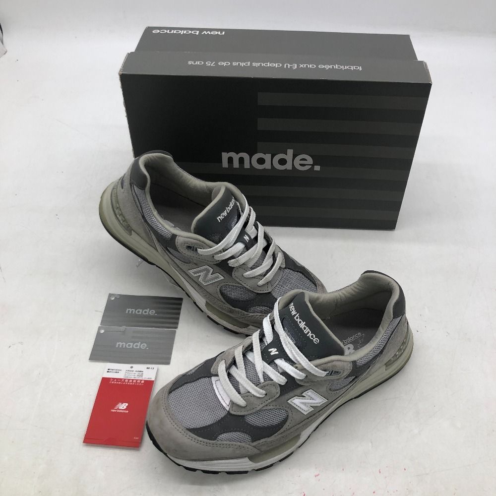 04w0181※∞ NEW BALANCE ニューバランス 992 スニーカー M992GR グレー 26.0ｃｍ 箱あり 中古品 - メルカリ