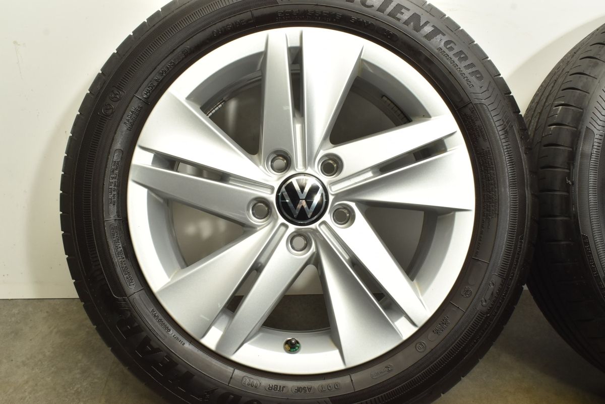 洗練された フォルクスワーゲン ゴルフ8 純正 16in 7J 48 PCD112 グッドイヤー エフィシェントグリップ 205 55R16 4本 ジェッタ パサート