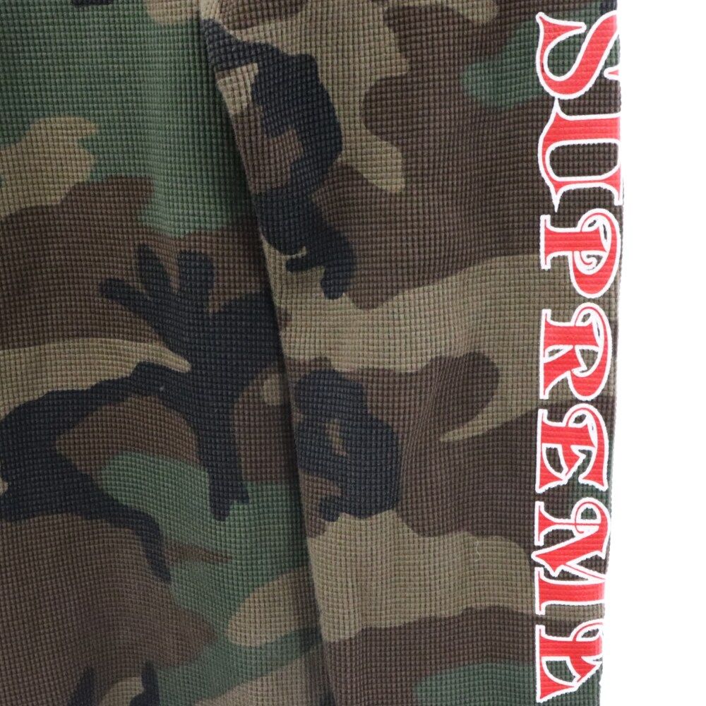 SUPREME (シュプリーム) 17AW Sleeve Logo Waffle Thermal スリーブロゴ サーマル ロングスリーブ長袖Tシャツ  カモフラ - メルカリ