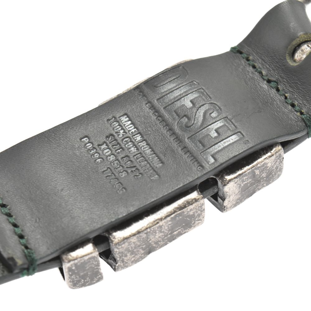 DIESEL レザー ベルト EU 85 / US 32 DIESEL - DIESEL ディーゼル ベルト ブラック レディース 85