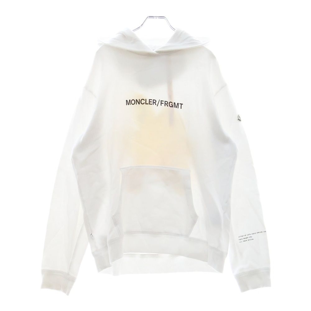 モンクレールジーニアス ロゴプリントパーカー ホワイト MONCLER GENIUS (モンクレール ジーニアス) ×FRGMT BY HIROSHI