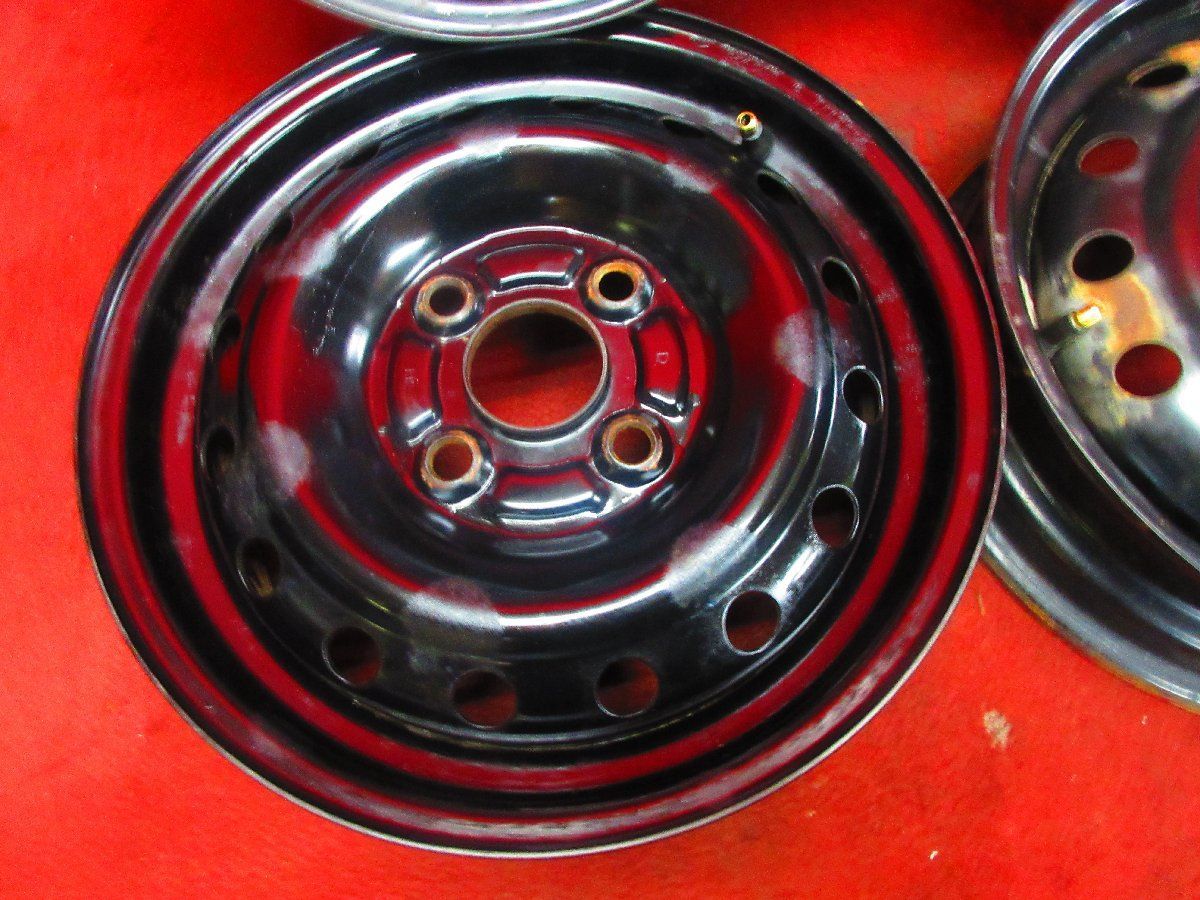 スチール ホイール 4本 ダイハツ 純正 13×4.00B 4穴 100 スチール