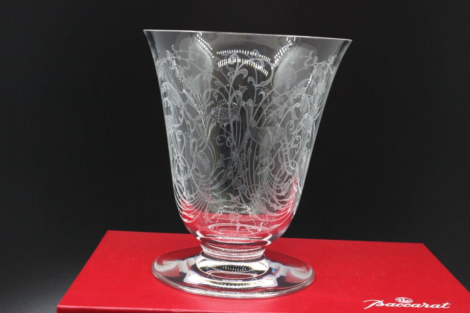 バカラ パルメ 不死鳥 花瓶 フラワーベース クリア クリスタル 17.5cm