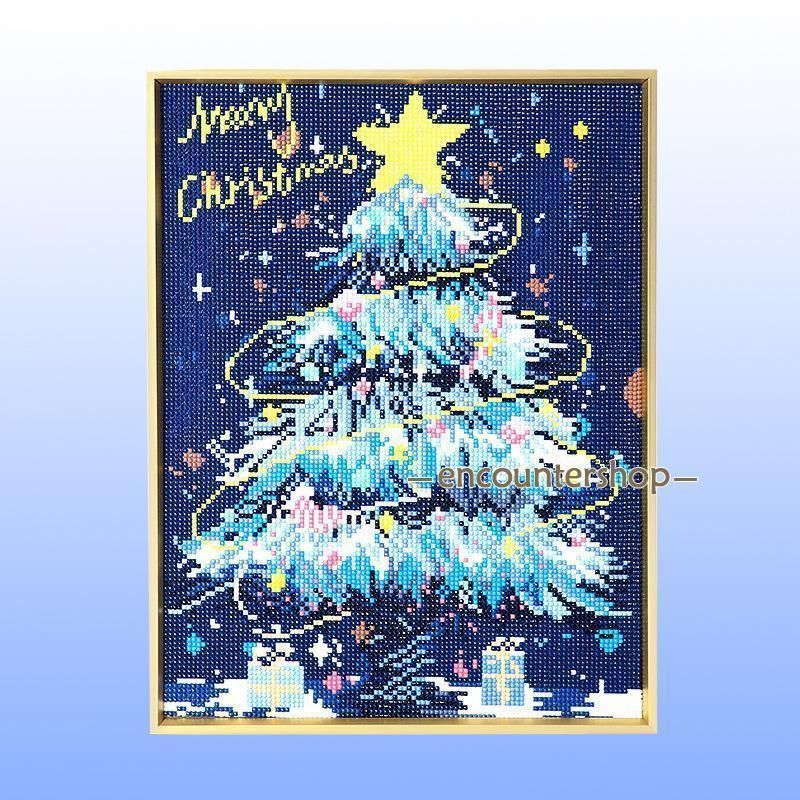 ダイヤモンドアート 初心者 キット クリスマスツリー 花 海 建物