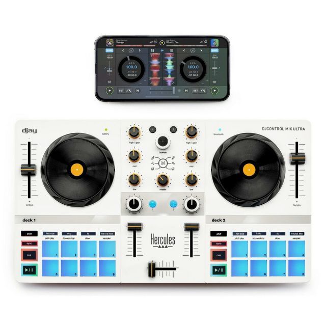 HERCULES DJコントローラー DJControl Mix Ultra Apple Music ストリーミング対応 ハーキュリース