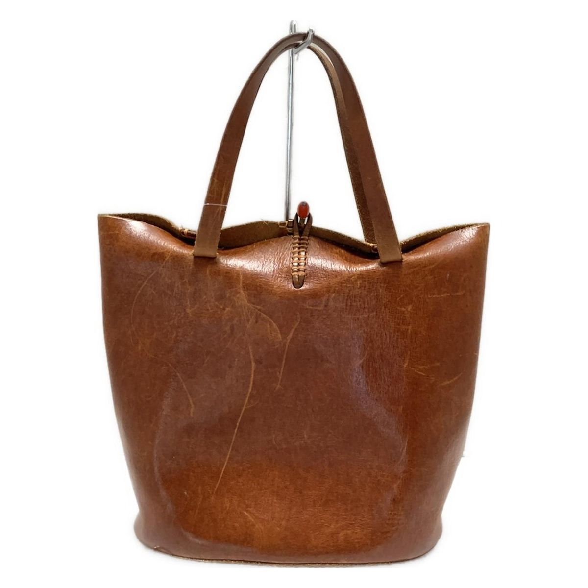 アンリクイール ダークブラウン レザー トートバッグ 販売 アンリ