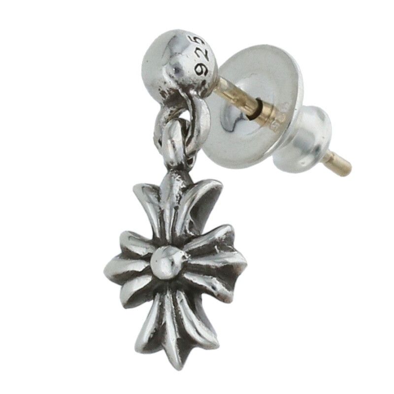 クロムハーツ TNY E CH PLS 1|タイニーECHプラスドロップ シルバーピアス メンズ