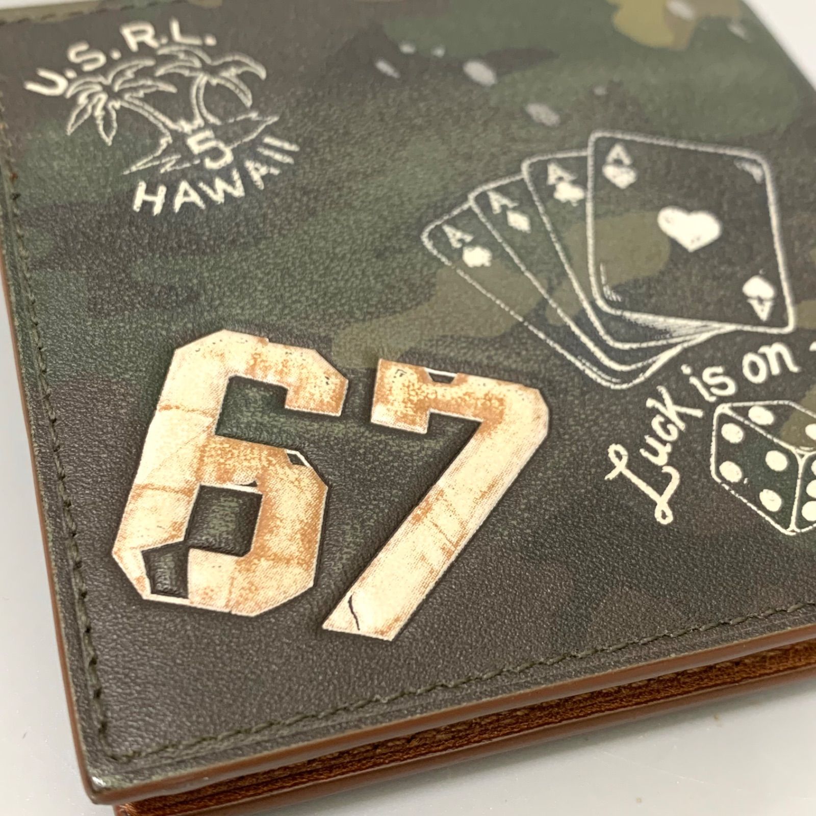 【美品希少】ポロラルフローレンRalph Lauren 虎 二つ折り財布 札入れ 新品】POLO RALPH LAUREN ポロラルフローレン 虎 刺繍 迷彩 二