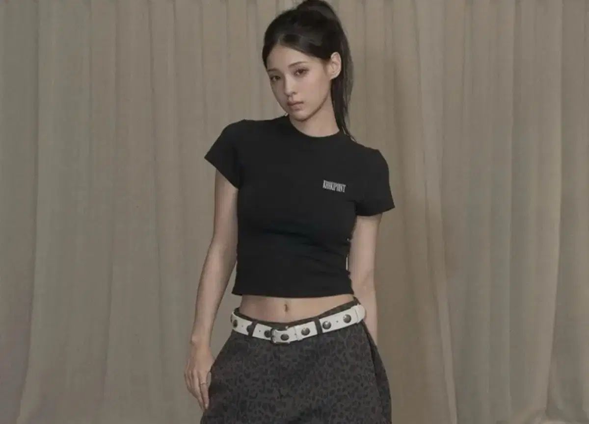 カーキポイント BIG スタッズ ベルト 白