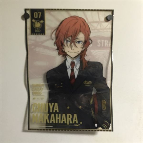 X809 ◇未開封品 文豪ストレイドッグス 中原中也 A3サイズ クリア