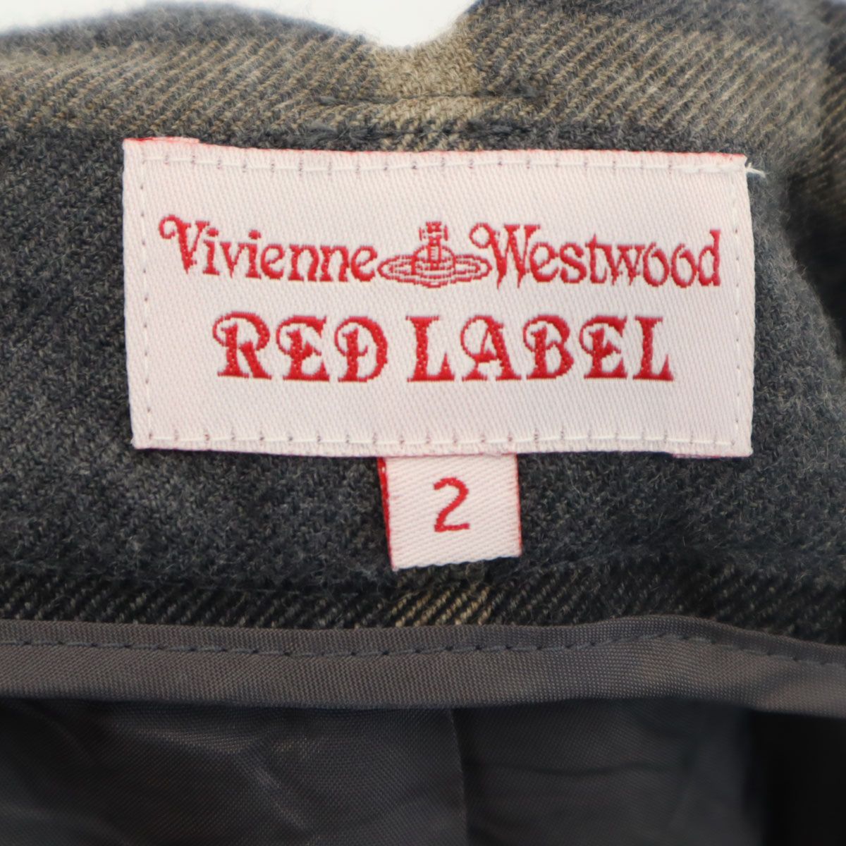 Vivienne Westwood RED LABEL ヴィヴィアンウエストウッドレッドレーベル チェック柄 サルエルパンツ 2 ブラック系 レディース 古着 DECORATOM_COM_BR