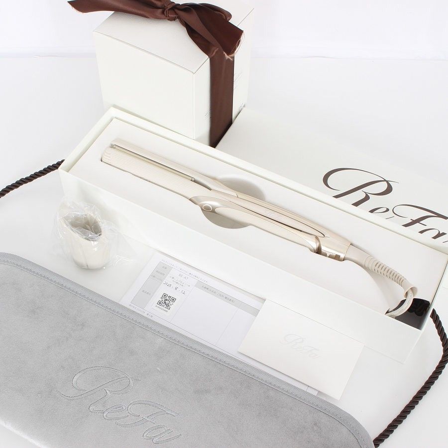MTG ReFa IRON PRO RE-AT-20 A アイボリー ケース ホルダーセット リファストレートアイロン プロ ヘアアイロン 本体
