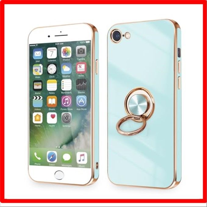 【送料無料】 iPhoneSE3/SE2/8/7_イトシアン iPhone SE ケース iPhone SE2/3 iPhone8/7 ケース リング付き 耐衝