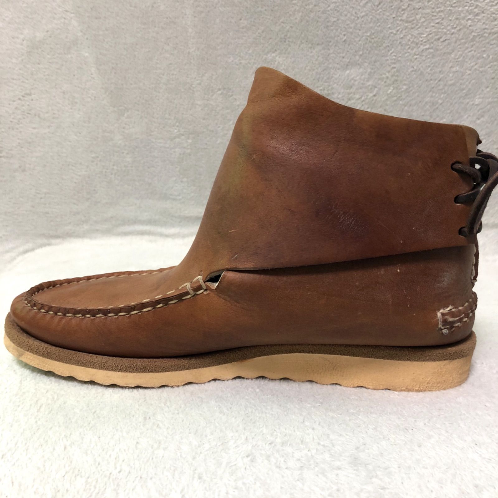 90's USA製箱付きJ.L. COOMBS ブラウンモカシンシューズ 7D Deadstock 1990'S SEBAGO 90-733 CORDO CAYMAN セバゴ USA製 箱