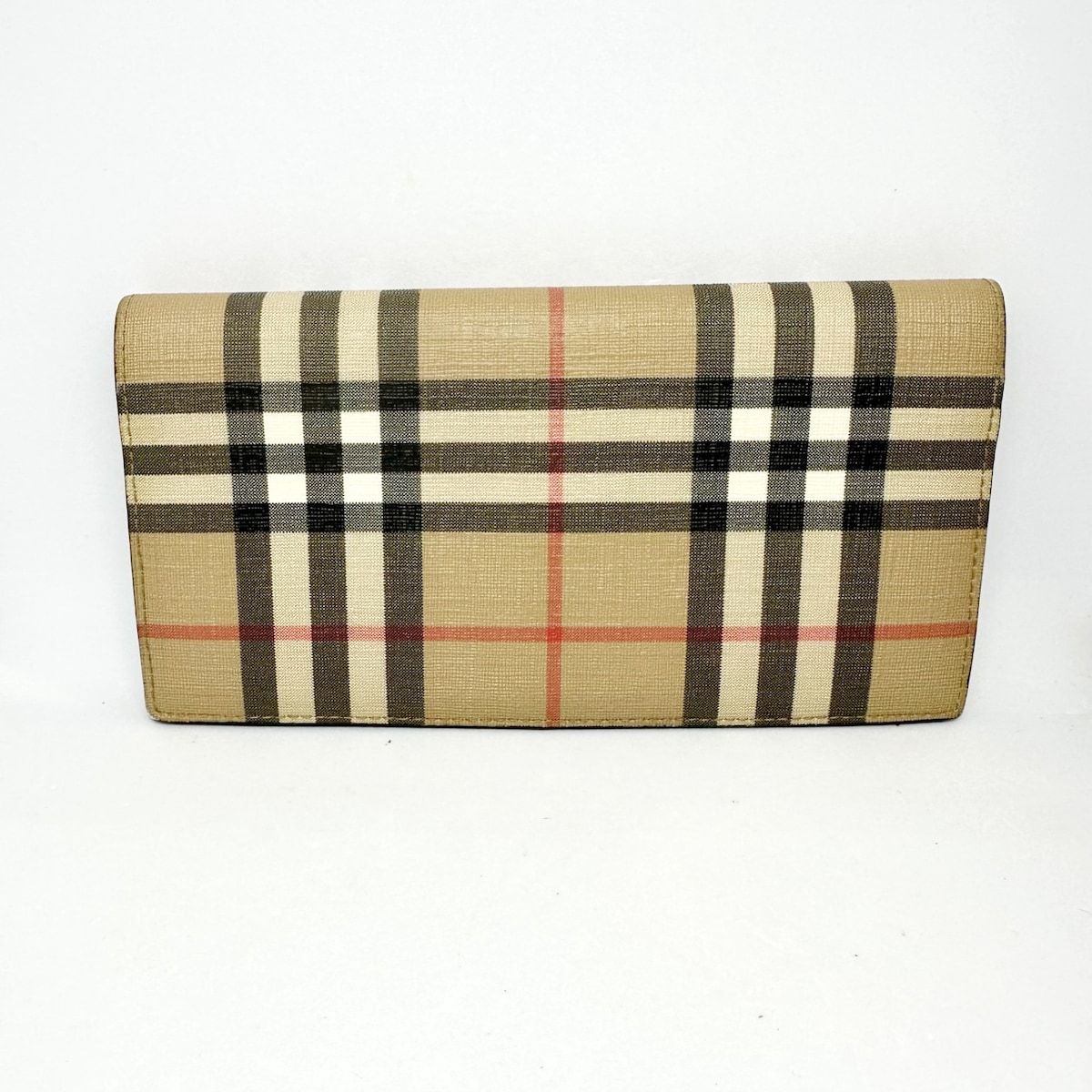 BURBERRY LONDON ENGLAND(バーバリーロンドンイングランド) 長財布 - ベージュ×黒×マルチ チェック柄 - メルカリ