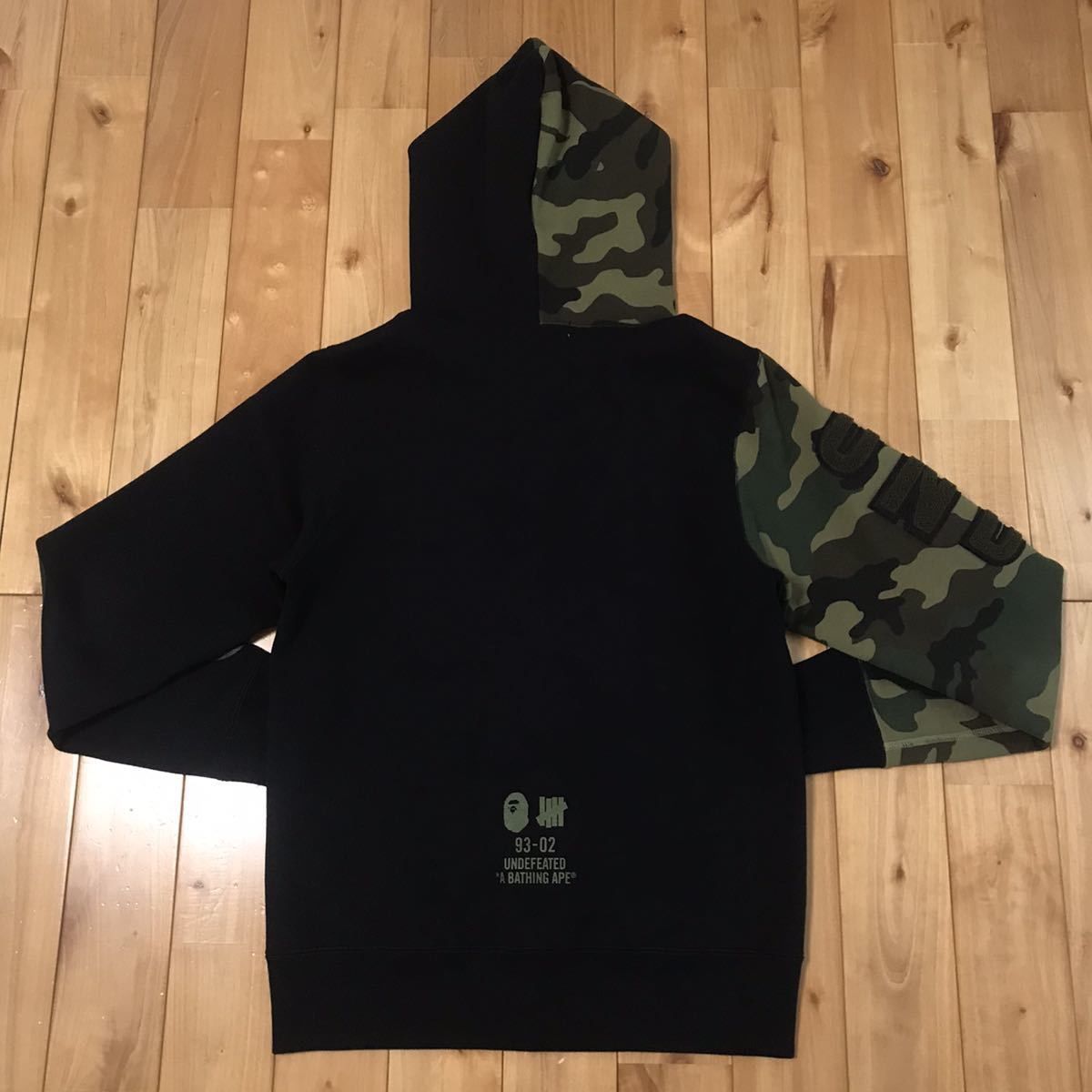 希少】ア ベイシング エイプ パーカー UNDEFEATED ブラック 