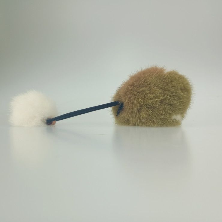 LOUIS VUITTON ルイヴィトン ヘアアクセサリー シュシュ ヴィゾン LV コージー M77738 ブラウン×ホワイト ミンクファー レディース USTAUSTRALIA_COM_AU