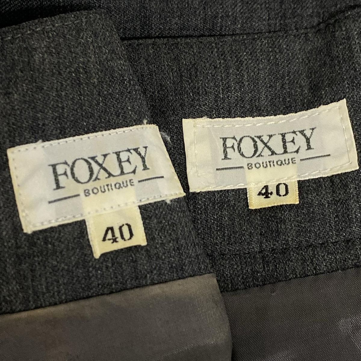 FOXEY(フォクシー) スカートセットアップ レディース - グレー