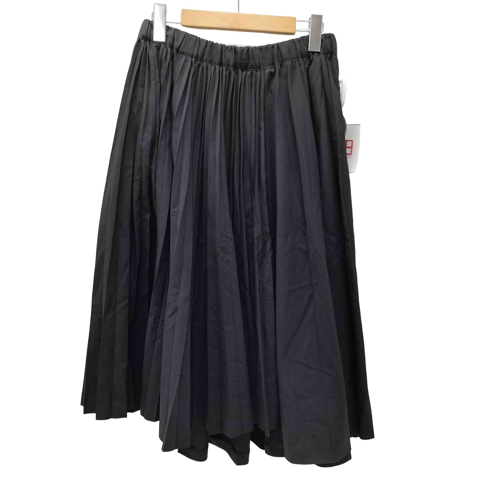 ブラックコムデギャルソン BLACK COMME des GARCONS AD2019 20SS ポリ縮絨 イージー プリーツ スカート レディース JPN XS