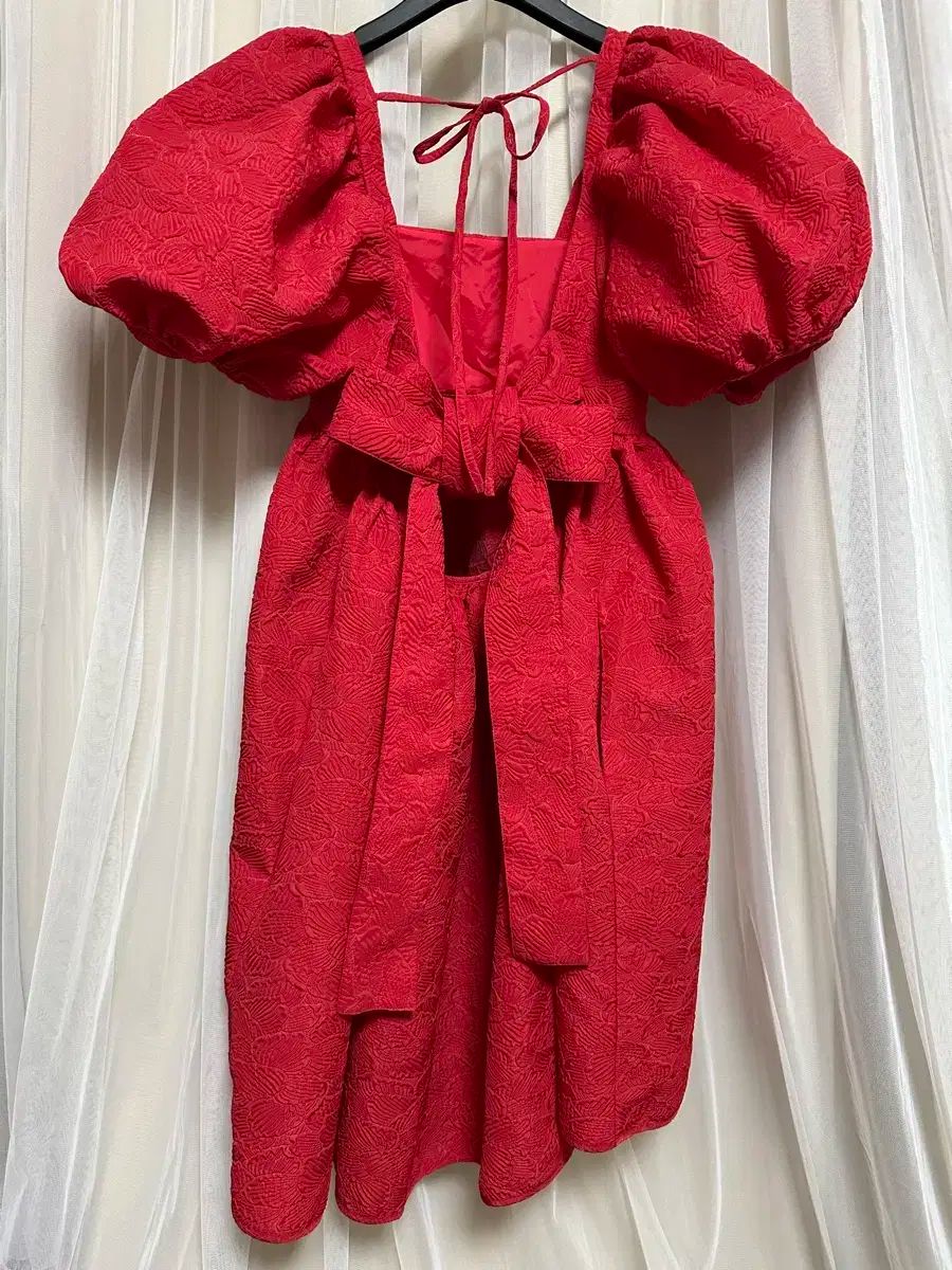 セシリエ バンセン 赤 ワンピース uk10