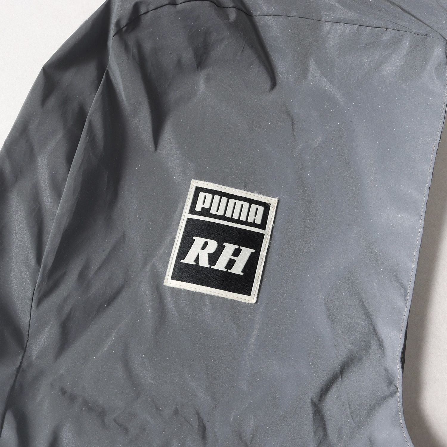 RHUDE ルード ジャケット サイズ:XS PUMA プーマ ワッペン付き リフレクター ハーフジップ プルオーバー ジャケット HZ Jacket  20SS ブルー アウター ブルゾン コラボ ブランド カジュアル