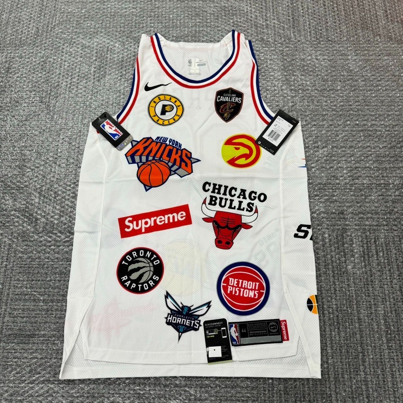 18ss Supreme Nike NBA Teams Authentic Jersey White Mサイズ  
