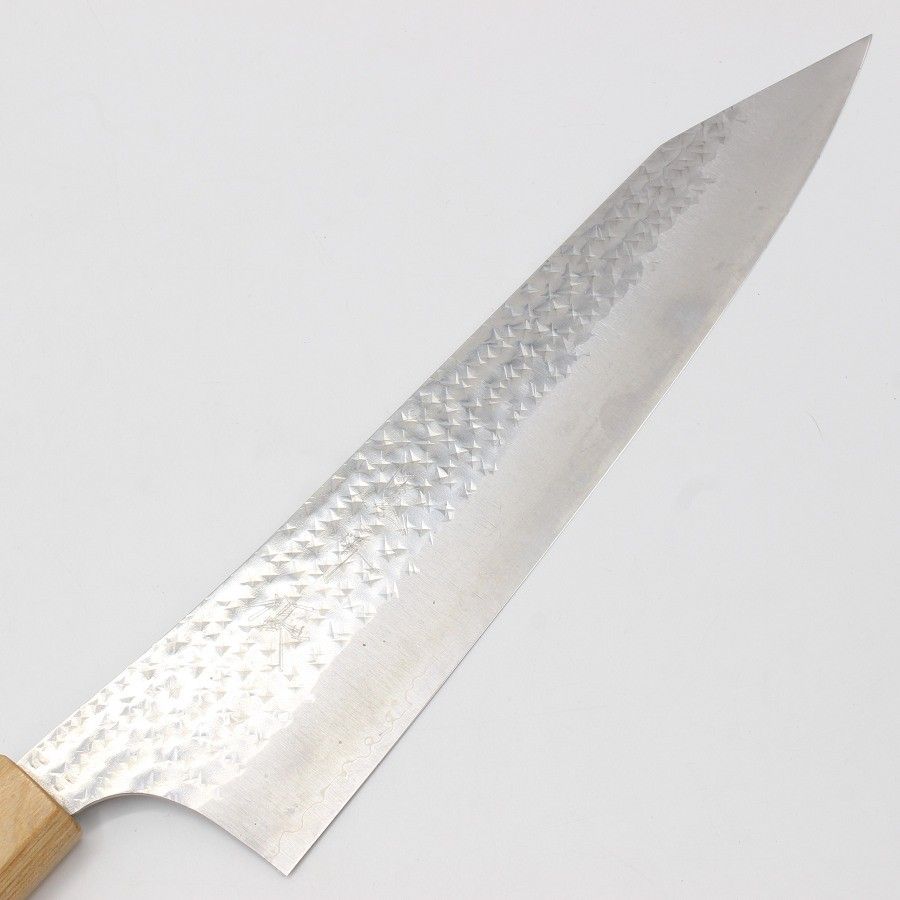 美品】黒崎優 閃光 文化包丁 八寸 八角柄 刃渡り約240mm 【公式通販】