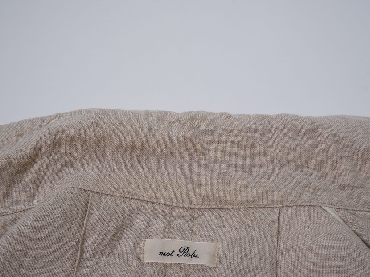 nest robeネストローブ リネン ダブルボタン ロングコート フリー LCTA79425 GULLKHAN_COM