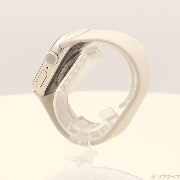 〔 品〕 Apple Watch Series 9 GPS 41mm スターライトアルミニウムケース スターライトソロループ 276
