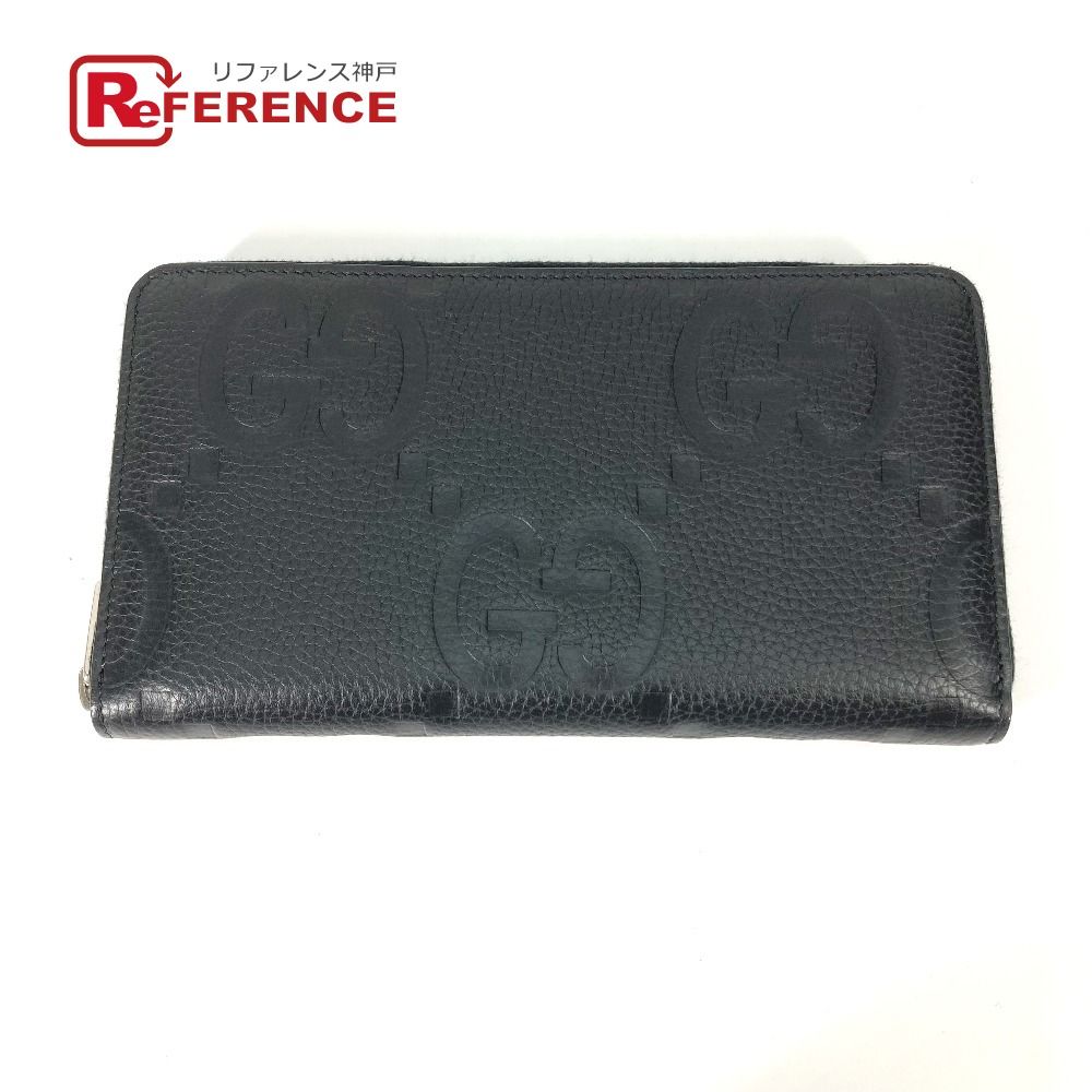 GUCCI 長財布 ブラック GUCCI グッチ 長財布 ジップウォレット 739482 レザー - メルカリ