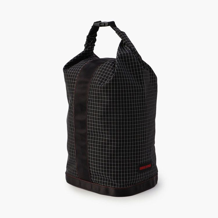 ブリーフィング ゴルフ ラウンドポーチ メンズ レディース ラウンドバッグ Lサイズ ドライサック風 ロールトップ ゴルフバッグ コーデュラナイロン レンシュポルト 格子柄 レア ブランド BRG243G10 BRIEFING GOLF ブリーフィング ゴルフ ラウンドポーチ メンズ レディース ラウンド