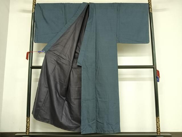 平和屋着物●男性 本場大島紬 アンサンブル 100亀甲 総詰め キングサイズ 正絹 ♥ AABA4941np