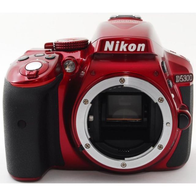 ニコン デジタル一眼 Nikon D5300 レッド レンズキット 中古 Wi-Fi搭載 新品SDカード＆予備バッテリー付き 届いてすぐに使える -  メルカリ