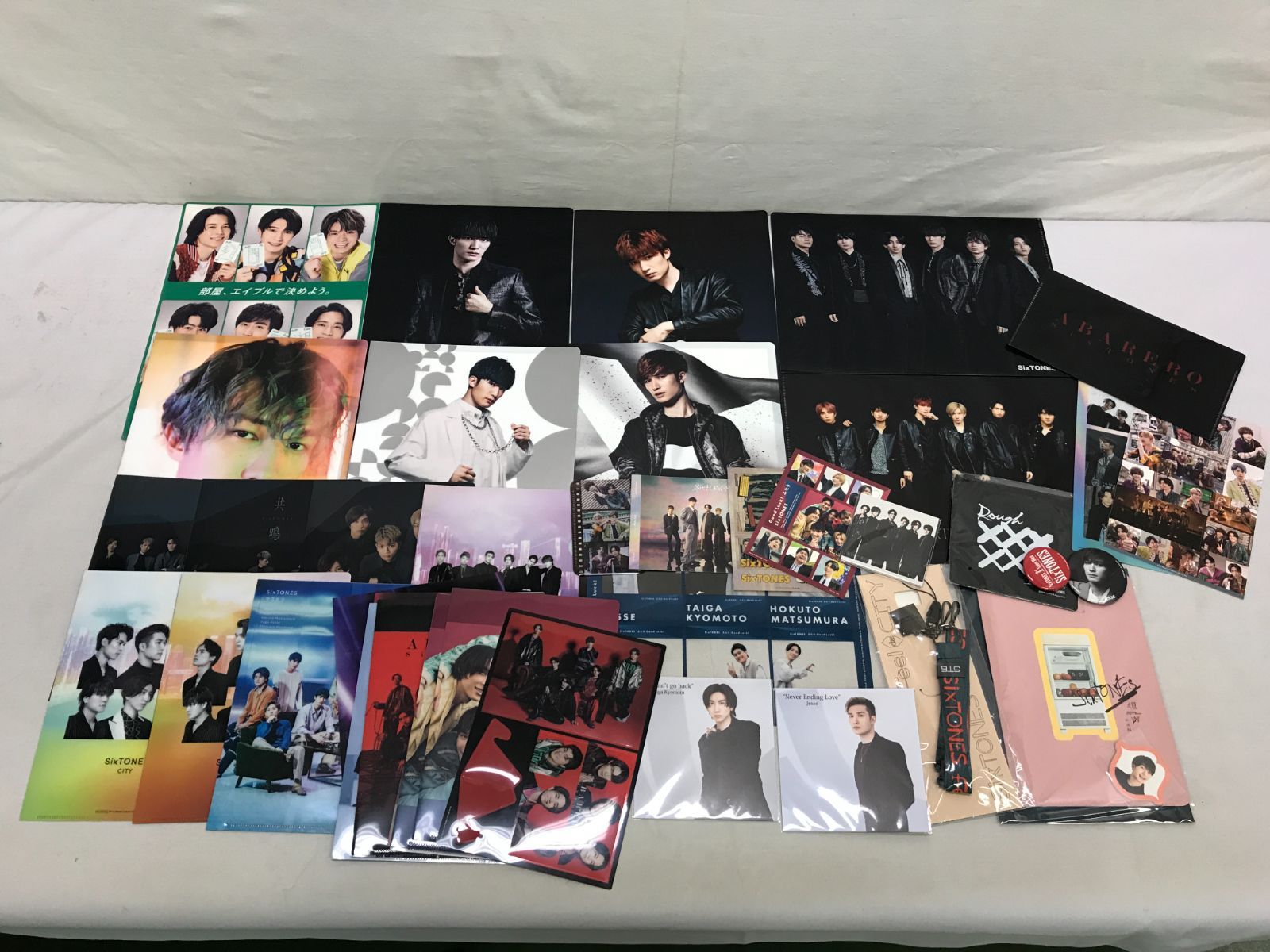 SixTONES CD特典 クリアファイル ステッカー ツアーグッズ 他