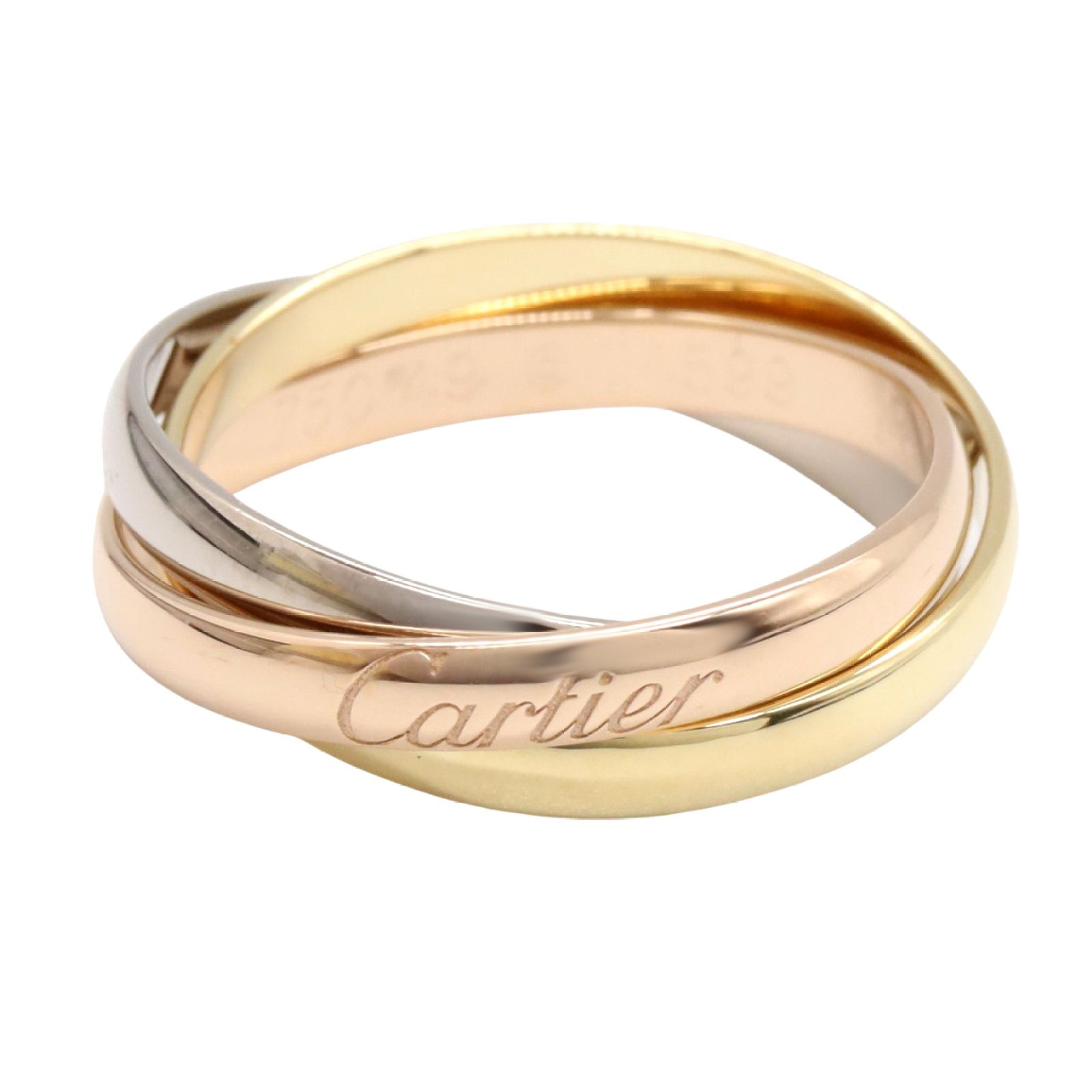 カルティエ CARTIER リング・指輪 トリニティリング SM K18